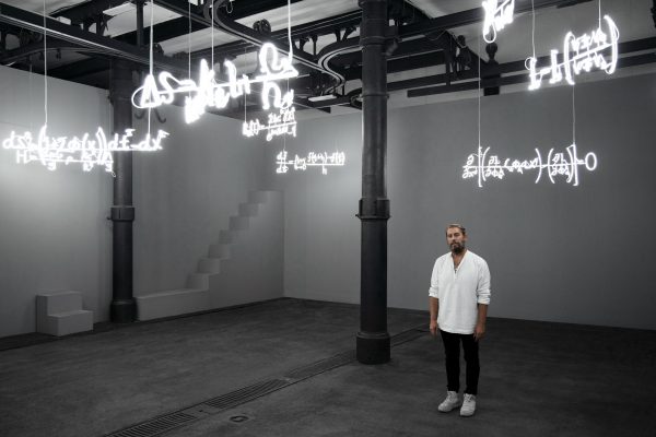 Andrea Galvani at the Milan Triennale with a monumental architectural installation