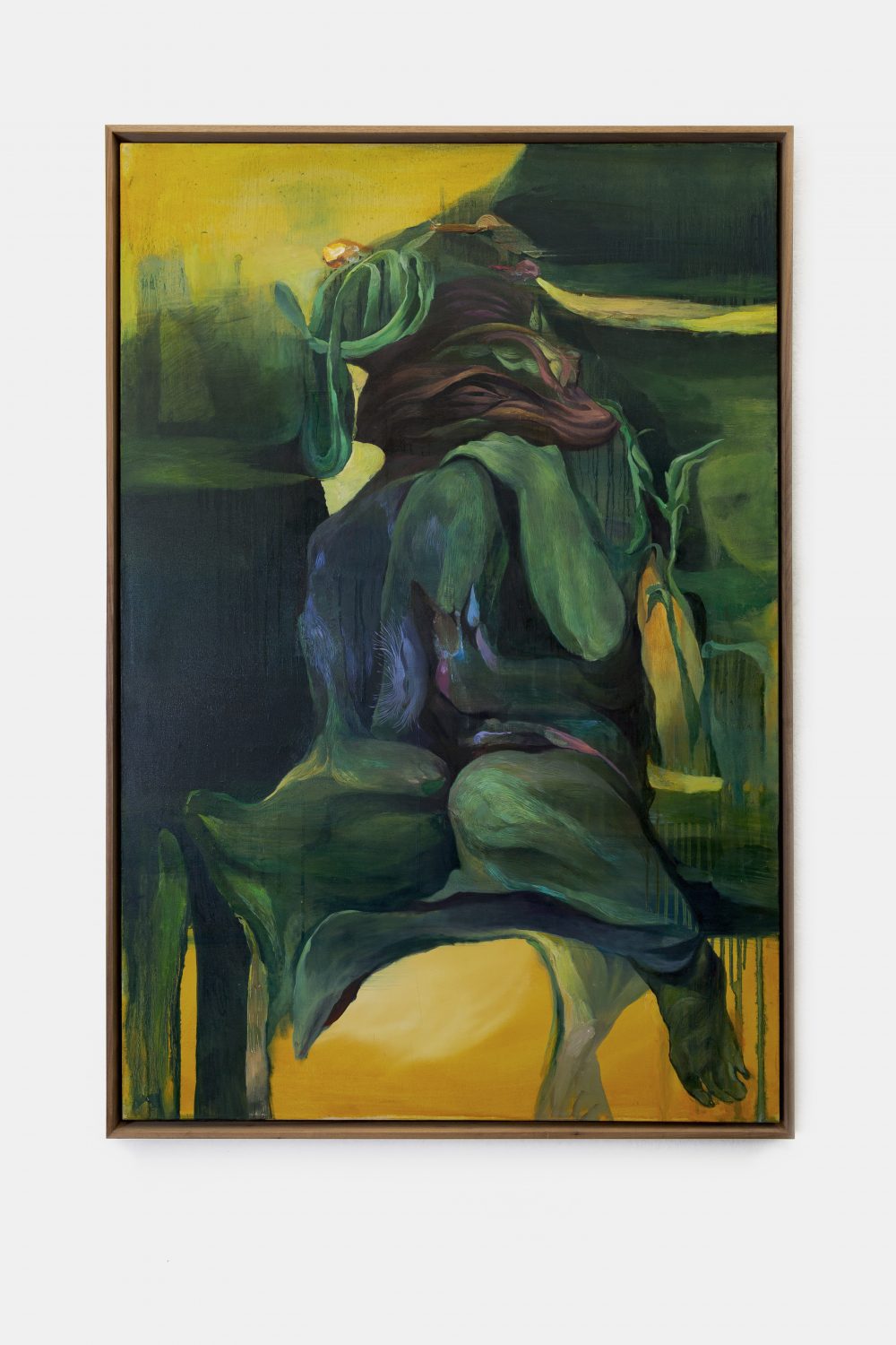 Daria Dmytrenko, Fylloidis dormiente, Oil on canvas, 120 x 80 cm, 2022, NOVO, Eduardo Secci Gallery, Photo by Stefano Maniero, Courtesy the Artist and Eduardo Secci