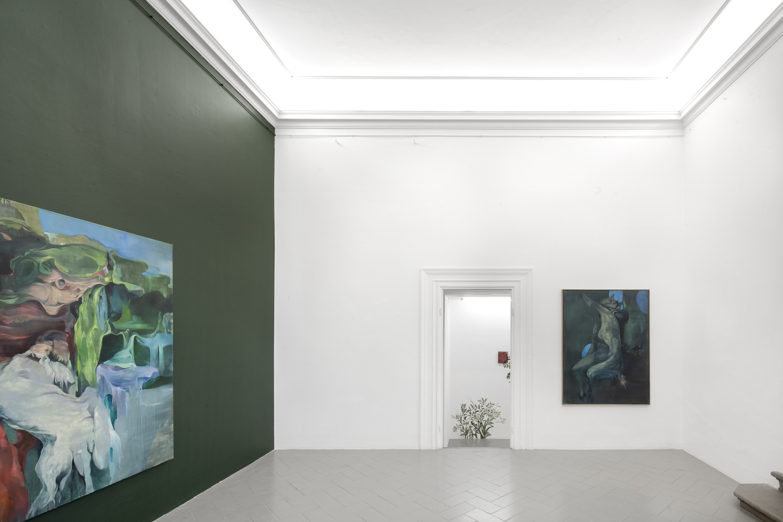 Installation View, The Dream of Reason, Daria Dmytrenko, 2022, NOVO, Eduardo Secci Gallery, Florence, Photo by Stefano Maniero, Courtesy the Artist and Eduardo Secci