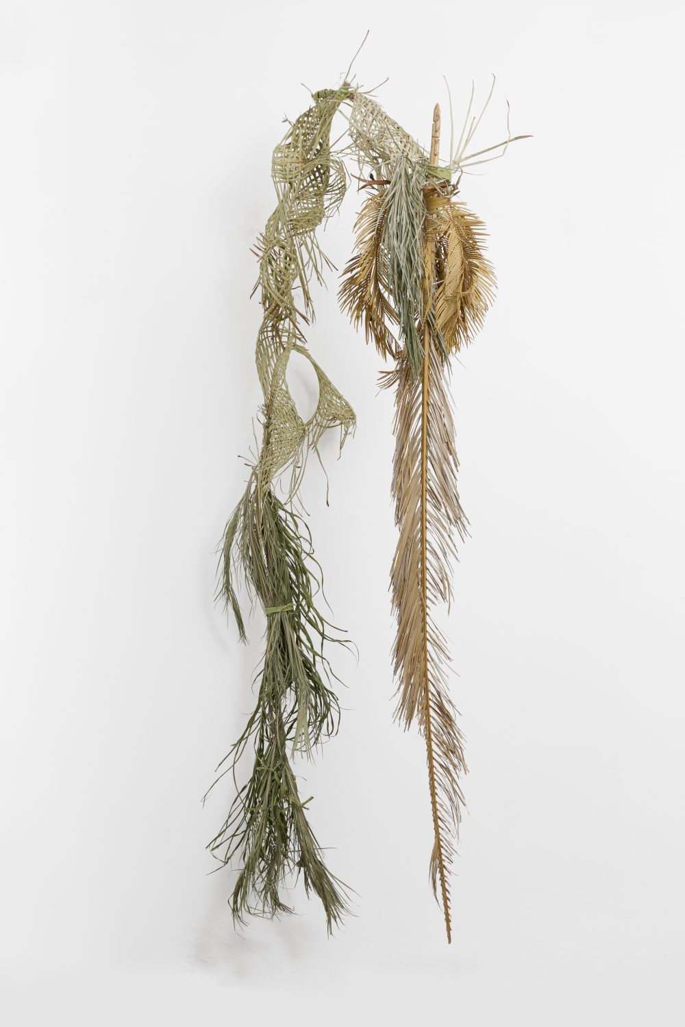 Sina's Archway, 2022 Woven palm and green ribbon 111.8 x 243.8 x 55.9 cm 44 1/8 x 96 x 22 1/8 in