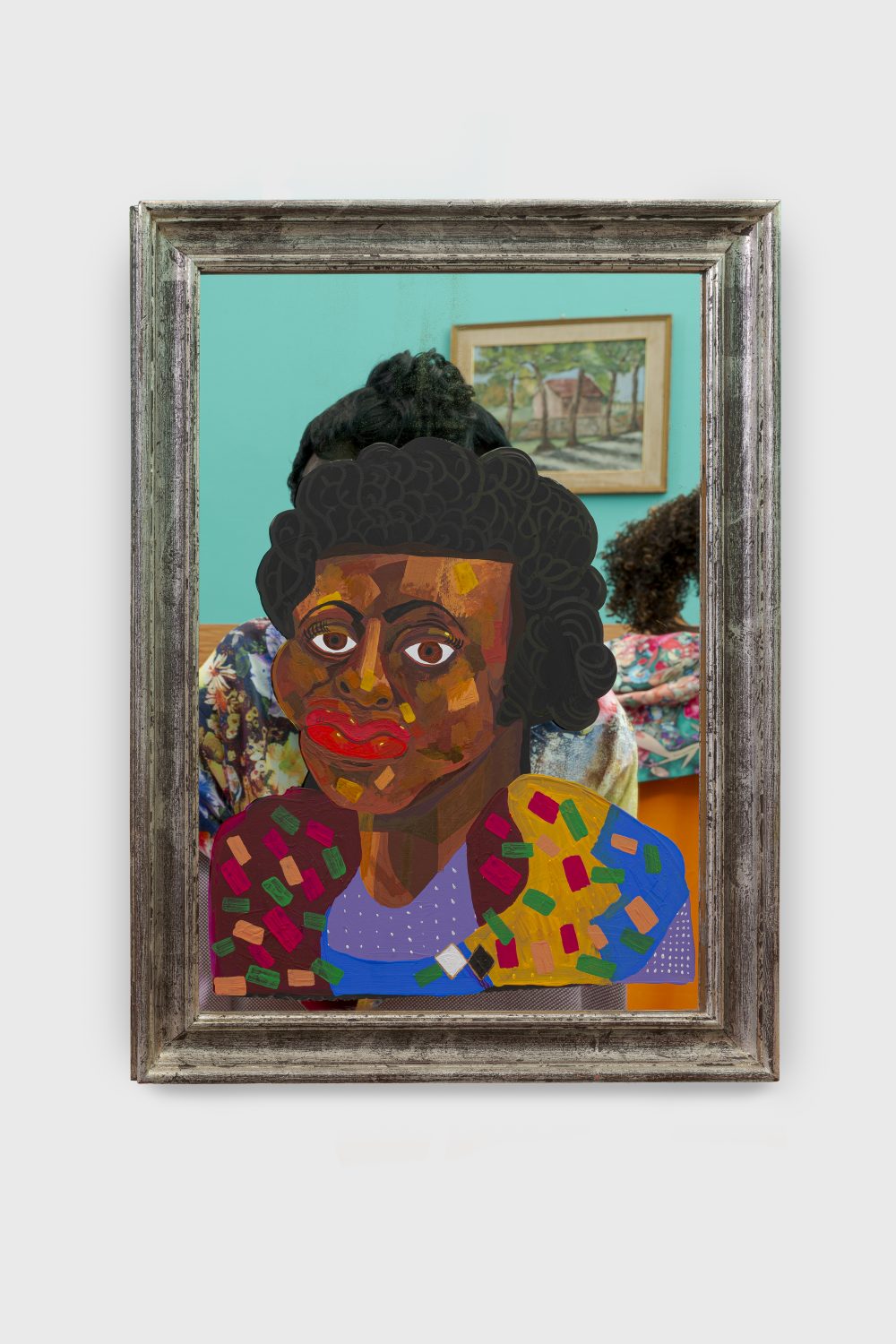 Edmonia Lewis #1, 2022 acrylic and gouache on mirror 58 x 78 x 4 cm 22 7/8 x 30 3/4 x 1 5/8 in