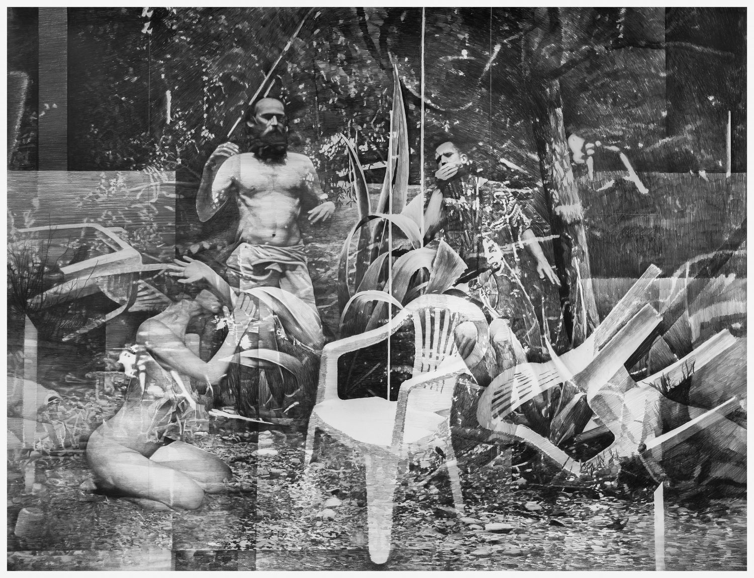 Zona, 2017 Pencil on paper 196 x 268 cm 77 1/8 x 105 1/2 in