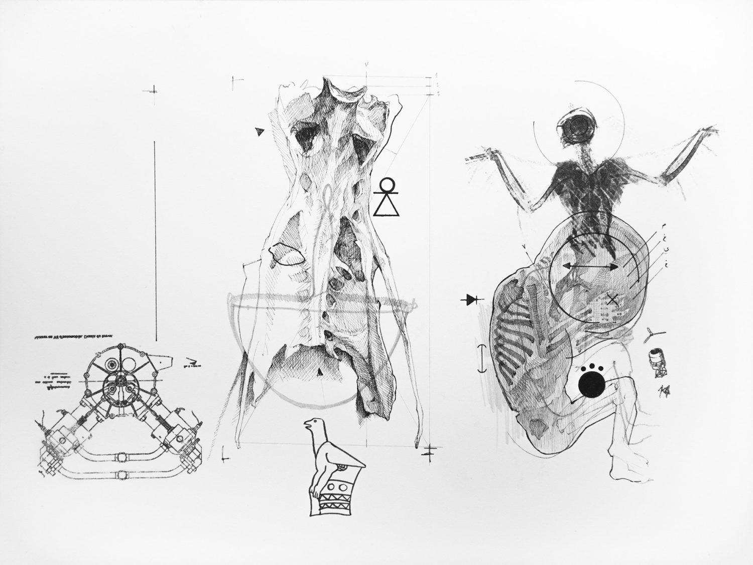 Le battement des ailes n. 11, 2016-2018 Graphite, ink and transfer on cotton paper. 23 x 32.5 cms 9 1/8 x 12 3/4 inches (NCH008) Nidhal Chamekh Le battement des ailes n. 11, 2016-2018 Graphite, ink and transfer on cotton paper. 23 x 32.5 cms 9 1/8 x 12 3/4 inches