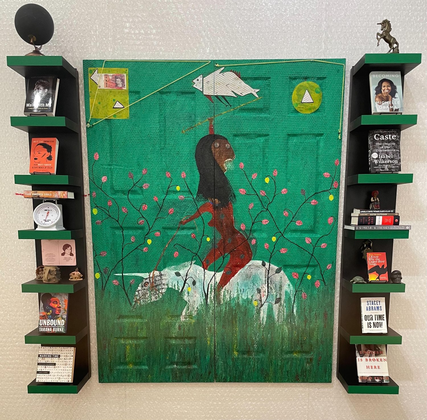 "Fortitude” (Women, the Soul of the Movement), 2020 Multimedia installation 195.6 x 221 cm 77 x 87 in