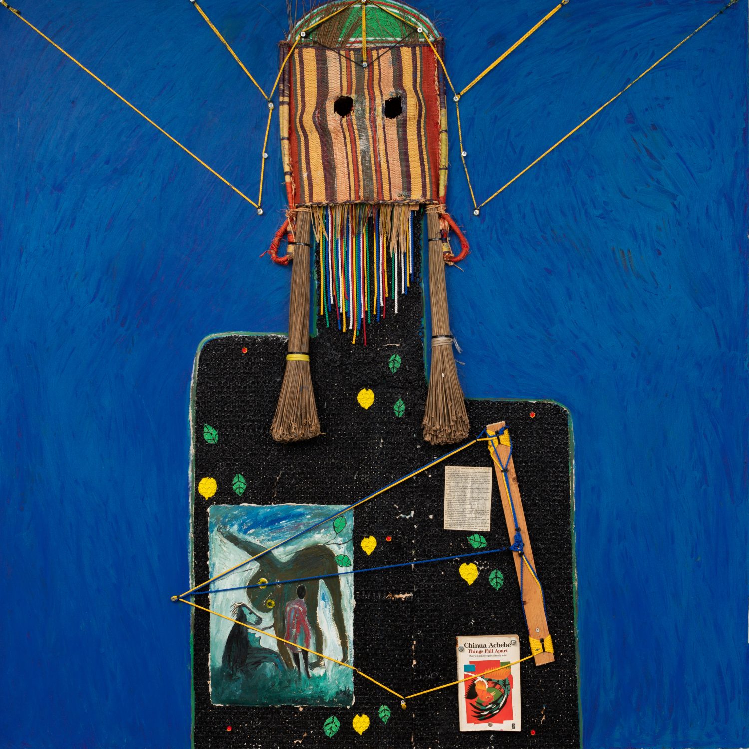 Self Portrait: Born into Patriarchy raised by Women , 2015 Mixed media on found board 160 x 160 cm 63 x 63 in